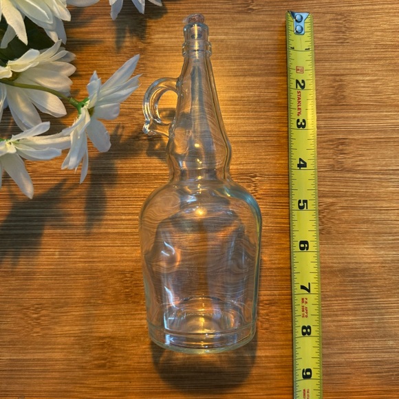 ✨NWOT✨ Cute Cottagecore Glass Jars With Cork and Handle (Set of 2) - Picture 2 of 6